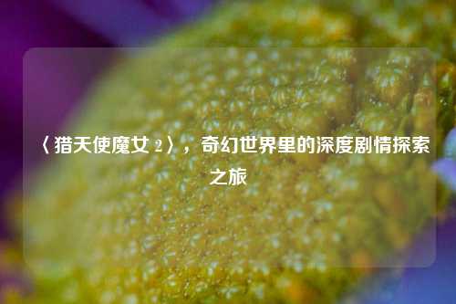 〈猎天使魔女 2〉，奇幻世界里的深度剧情探索之旅