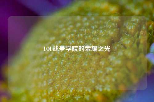 LOL战争学院的荣耀之光