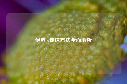 伊苏 6传送方法全面解析