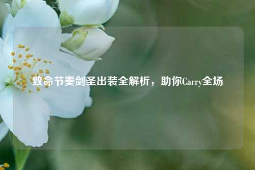 致命节奏剑圣出装全解析,助你Carry全场